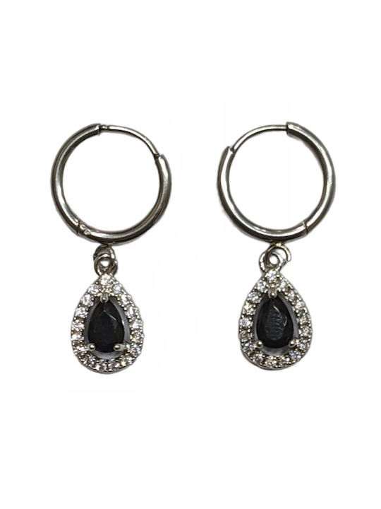 Tatu Moyo Earrings made of Steel with Stones