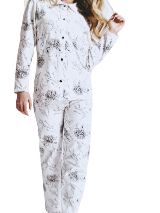 Confezioni Biemme SNC Winter Women's Pyjama Set Cotton White