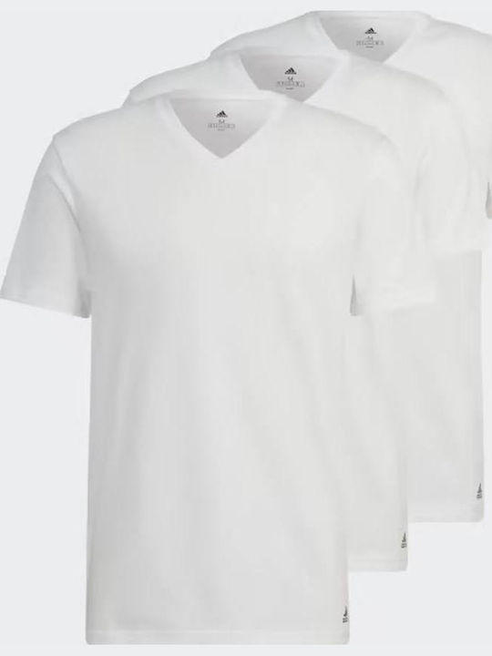 Men's Short Sleeve Undershirts In White Colour 3Pack