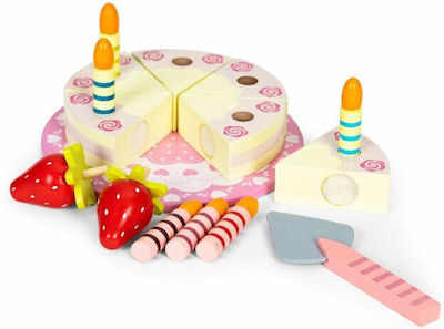 Ecotoys Cooking Toy / Kitchen Utensils Birthday Cake made of Wood