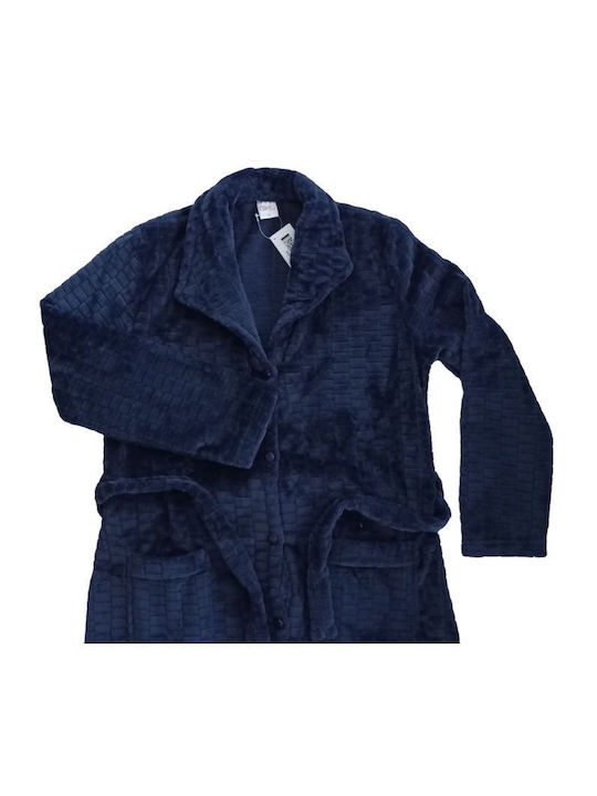 Odyssey Winter Women's Fleece Robe Blue