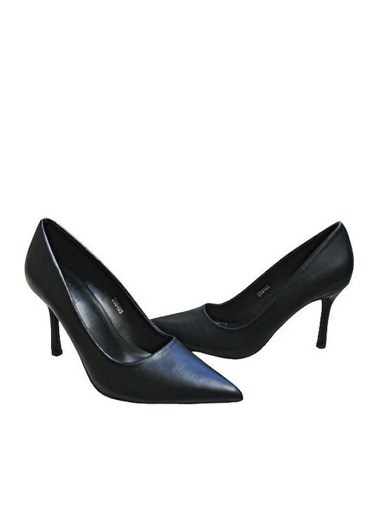 Leather Pointed Toe Stiletto Green High Heels
