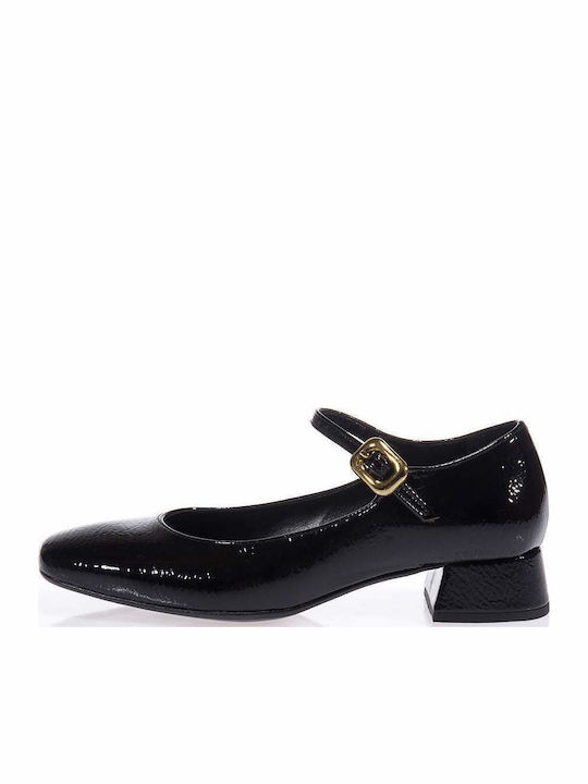 Pumps mit Riemchen Schwarz