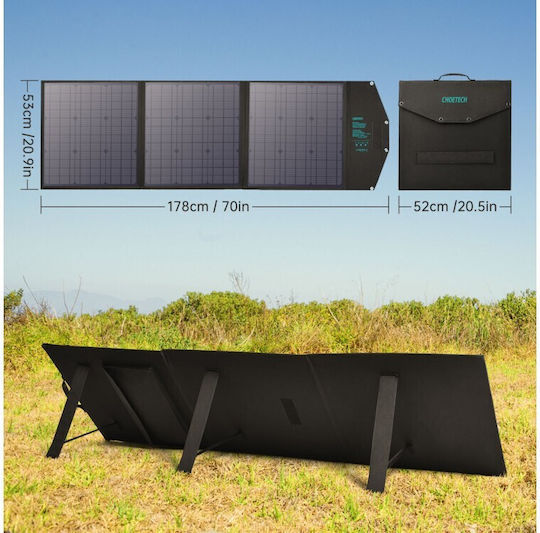 Choetech SC008 NEW Încărcător Solar Pliabil Panou Solar 120W cu Ieșire USB (Dispozitive Portabile)