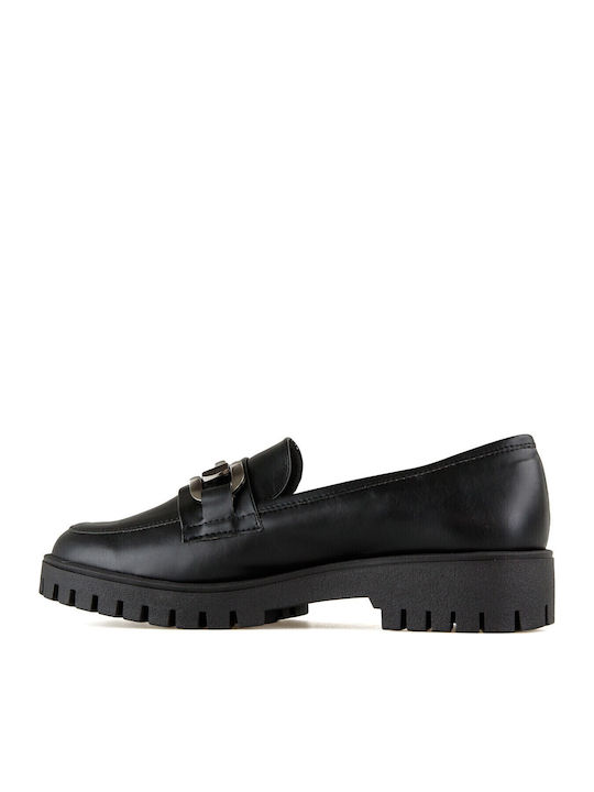 Damen Mokassins in Schwarz Farbe SIB-4600 (BLK)