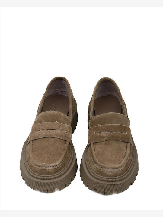 Women's Moccasins in Brown Color