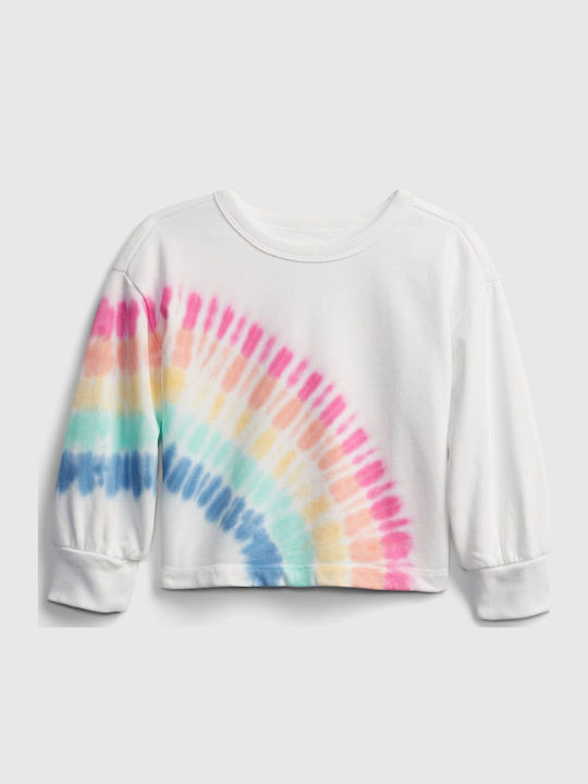 Fleece Παιδικό Φούτερ Rainbow Tie-Dye (Ουράνιο Τόξο) Graphic
