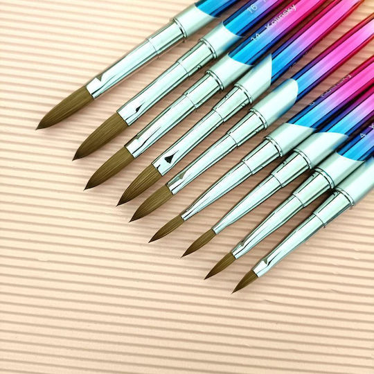 Kolinsky Nail Brush Acrylic with Natural Hair