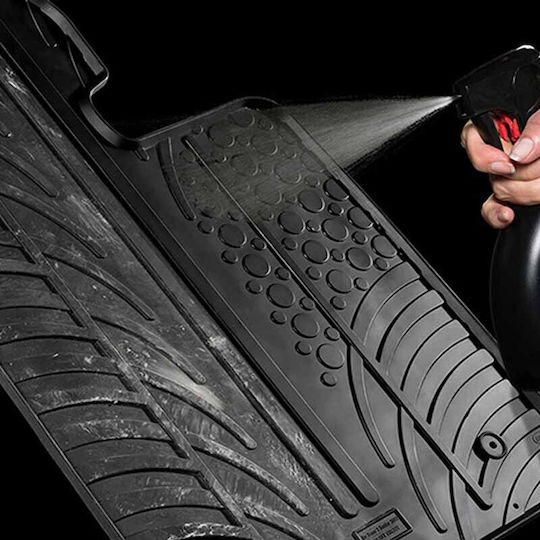 Gledring Set of Front and Rear Mats 2pcs for Smart ForTwo 2014 Black