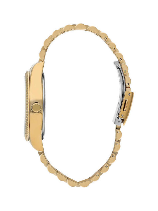 Lee Cooper Metallic Bracelet Watch with Gold Metal Bracelet