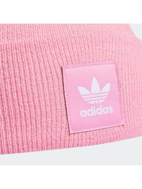 Adidas Adicolor Cuff Beanie Beanie Knitted in Pink color