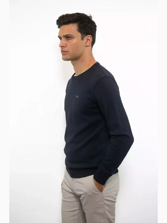 Cl01 Langarm-Pullover Navy.