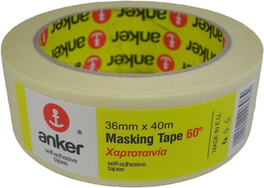 Χαρτοταινία Anker Masking Tape 60° 40 Μ 1 Τεμ 4,8 Εκ