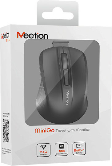 Meetion Mt-minigo Безжичен Мини Мишка Черен