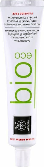 Apivita Bio-Eco Toothpaste Fluoride Free for Ulitis , Plaque & Cavities Fennel & Propolis 75ml