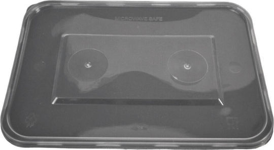 Plastic Microwave Food Containers Lid 750ml 5 Pieces