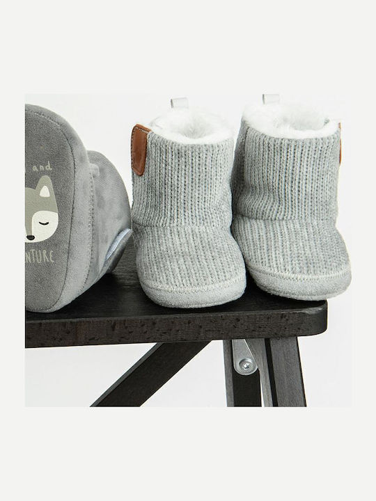 Cool Club Baby Booties Gray