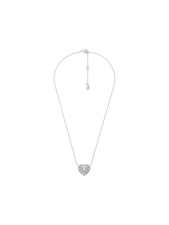 Michael Kors Necklace from Silver with Pearls & Zircon