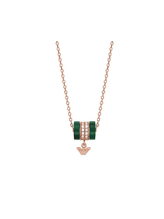 Emporio Armani Necklace from Pink Gold Plated Silver