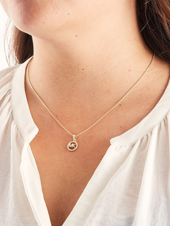 Michael Kors Premium from Gold Plated Silver with Pearls & Zircon