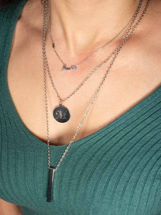 Theodora's Jewellery Κολιέ από Επιχρυσωμένο Ατσάλι Theodora's Jewellery Κολιέ από Επιχρυσωμένο Ατσάλι