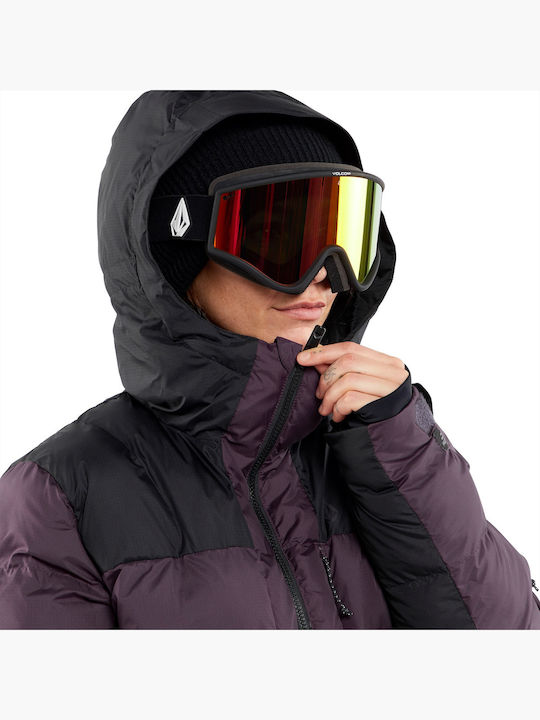 Volcom Insulated H0452415-BRY Γυναικείο Μπουφάν για Σκι & Snowboard Μωβ