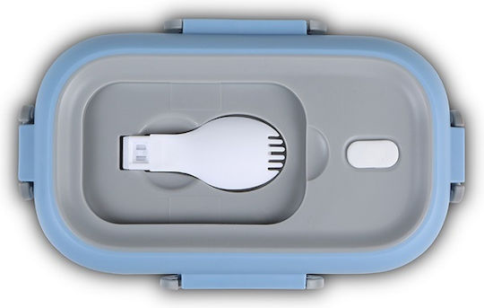 Nava Кутия за Храна Inox Синя С Прегради 800ml