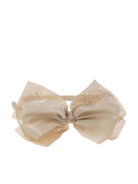 Papillon Kids Gold Kids Headband with Bow