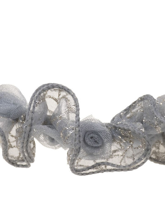 Papillon Kids Gray Kids Headband with Flower
