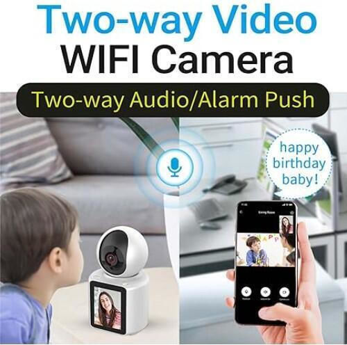 Andowl Q-K9 IP Überwachungskamera Wi-Fi Full HD 1080p mit Lautsprecher und Objektiv 2.8mm