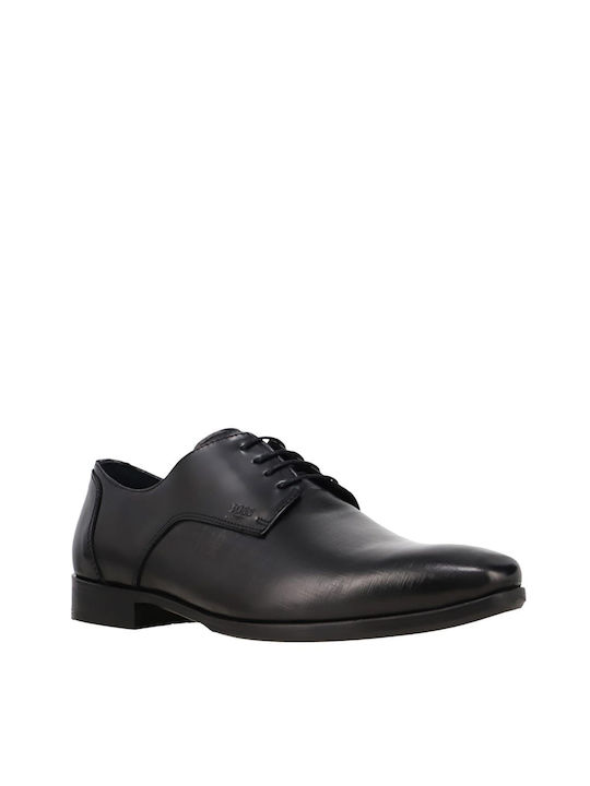 Boss Shoes Men's Leather Dress Shoes Black Glamour