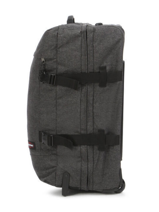 Eastpak Tranverz M Medium Fabric Suitcase Gray with 4 Wheels Height 67cm