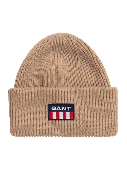 Gant Beanie Ανδρικός Σκούφος σε Καφέ χρώμα