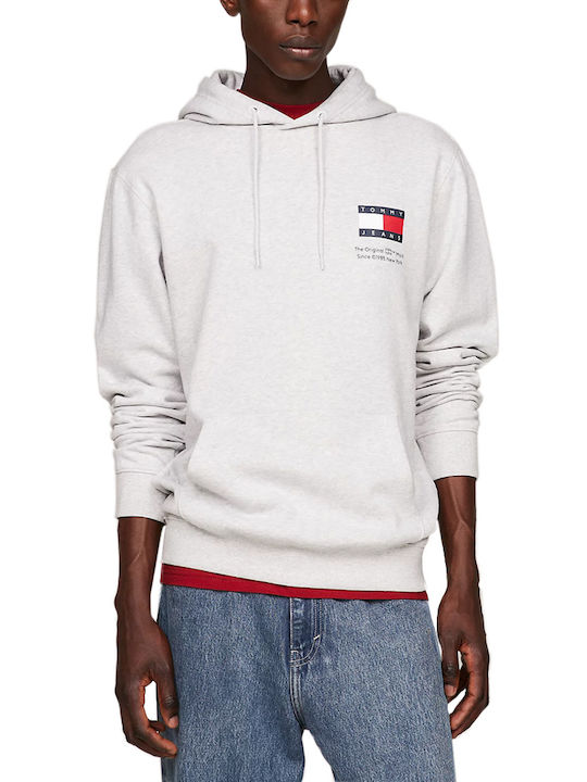 Tommy Hilfiger Essential Flag Men's Sweatshirt with Hood GRI