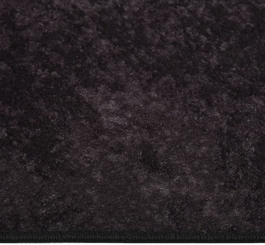 vidaXL Rutschfest Teppich Rechteckig Synthetisch,Polyester/Cotton/Leather Charcoal
