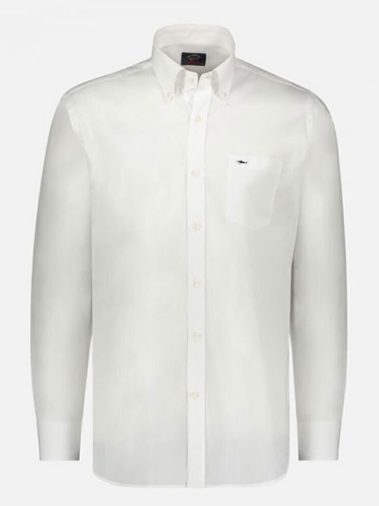 Long Sleeve Shirt in Regular Fit White