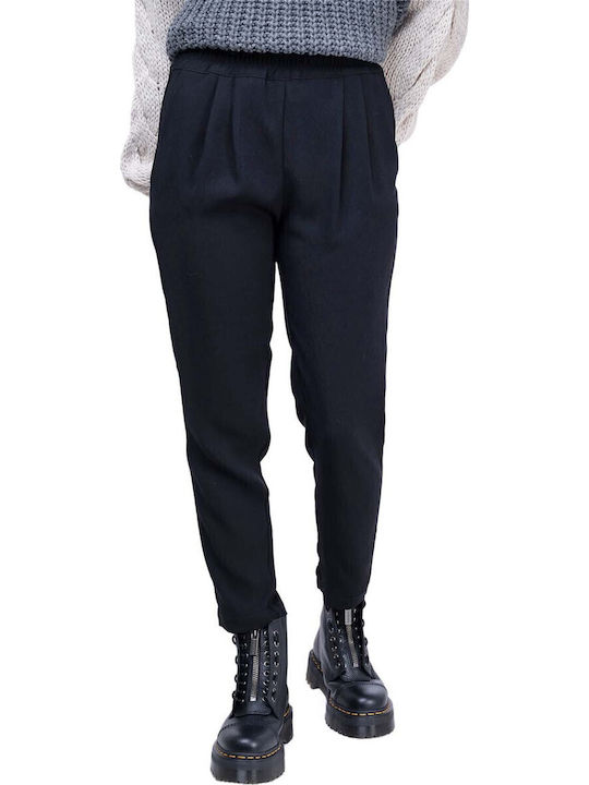 Damen Stoff Hose Black