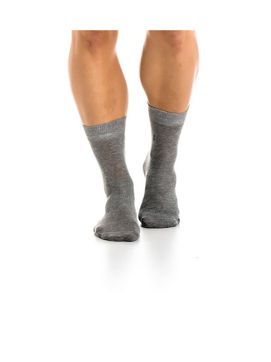 Inizio Men's Solid Color Socks GRI