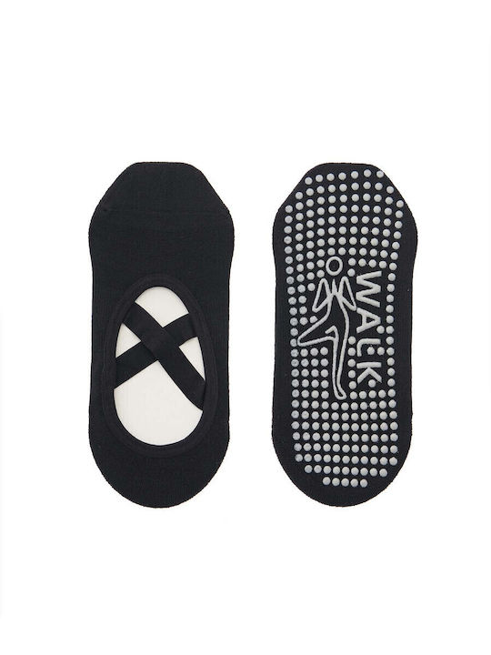 Walk Șosete pentru Yoga/Pilates Negre 1 pereche