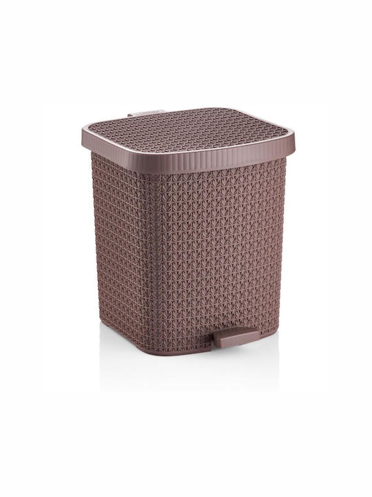 Viosarp Plastic Bathroom Bin 8L Beige