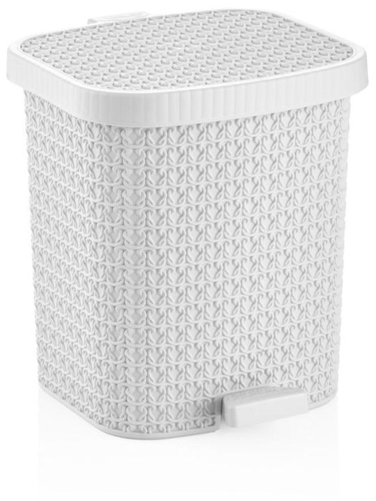 Viosarp Plastic Bathroom Bin 8L Beige