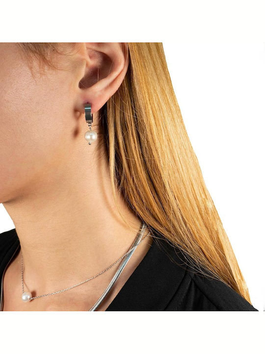 Theodora's Jewellery Cercei din Argint Placat cu aur cu Perle