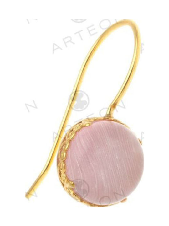 Arteon Earrings made of Silver Gold Plated with Stones