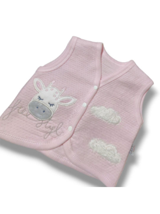 Babydom Kids Vest Cotton Pink