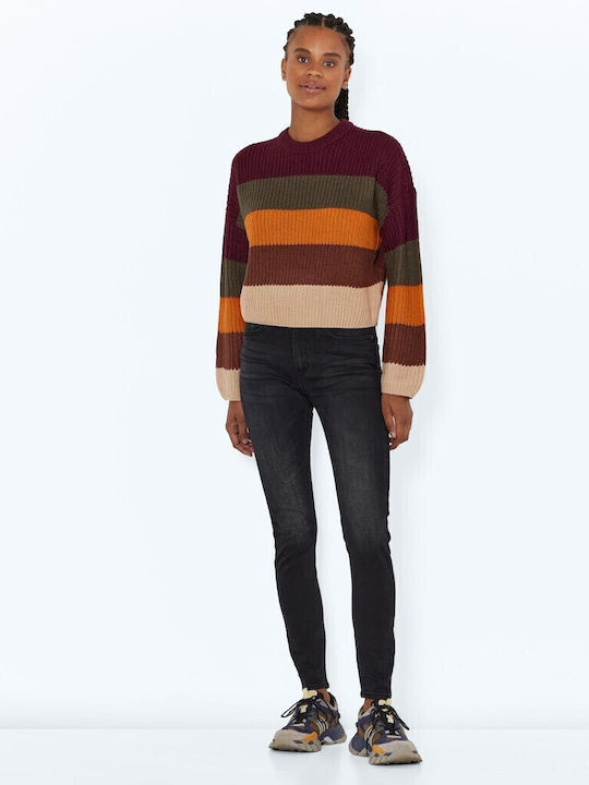 Damen Langarm Pullover Mehrfarbig