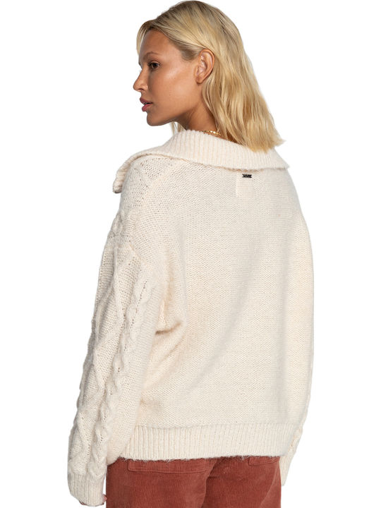 Lost Paradise Women's Long Sleeve Sweater ΑΝW/ANTIQUE WHITE