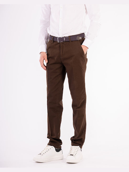 Lexton Men's Trousers Chino Brown