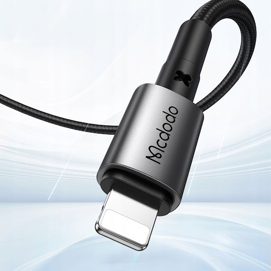 Mcdodo Плетена USB-C към Lightning кабел 36W Черен 2м (CA-2851)