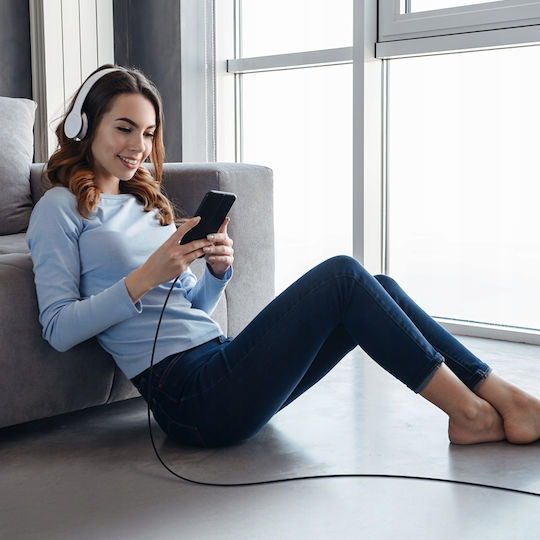 Mcdodo Плетена USB-C към Lightning кабел 36W Черен 2м (CA-2851)