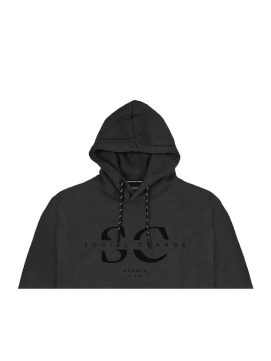 Sweatshirt mit Kapuze Schwarz